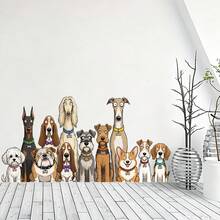 1pc Colorful Dog Collar Combination Wall Sticker, Pet Store Front Desk Background Wall Atmosphere Decor Sticker - Multicolor - View 7