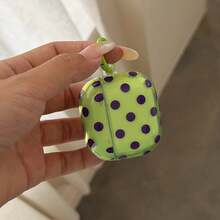 Korean Style Ins Polka Dot Earphone Case Compatible With AirPods 4 Cute Earphone Cover Apple 2nd Gen 3rd Gen New Protective Case Pendant Pro 3 Korean Style Earphone Case Pro 2 Women's Earphone Case Protective Cover With Hanging Ring Spring Summer Earphone Case Birthday Gift Holiday Gift - Mixed Colors - View 13