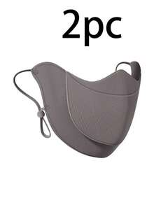 Adecuado para beber agua. Máscara facial de protección solar de verano, a prueba de viento y cálida, con diseño divisor adecuado para hombres y mujeres. Talla adulta talla grande gruesa. Máscara con fuerte protección solar y función de sombreado. Adecuado para ciclismo y senderismo al aire libre. Artículos esenciales de protección solar en verano - Multicolor - Ver 18