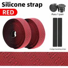 VXM Anti-Slip Shock-Absorbing Silicone Handlebar Tape, Comfortable Grip, Road Bike Handlebar Tape, Multiple Colors - Multicolor - View 12