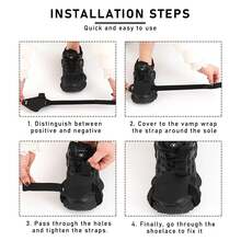 2PCS Motorcycle Gear Shift Pad PU Honeycomb Anti-Slip Shoe Cover, Hook And Loop Strap Universal Easy Installation, Enhances Foot Control And Riding Comfort, Wear-Resistant Anti-Scratch Anti-Dirt Protects Shoe Surface From Gear Lever Wear And Scratches, Full Toe Coverage Design Fits Leather Shoes Work Boots Canvas Shoes Riding Boots And More - Black - View 11
