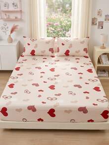 1 buah Sprei Fitted, Pelindung Kasur, Penutup Tempat Tidur, Dekorasi Kamar, Anti Debu Anti Selip, Lembut Nyaman Ramah Kulit Bernapas, Sangat Lembut Ringan, Cocok Untuk Tempat Tidur Single/Double/Queen/King, Semua Musim, Dapat Dicuci dengan Mesin, Sarung Bantal dan Selimut Tidak Termasuk - MultiWarna - View 15