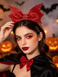 1 buah/Set Bando Pesta Liburan, Bando Kelelawar Imitasi Berpayet untuk Pesta Karnaval, Aksesori Rambut untuk Pesta Cosplay - MultiWarna - View 1