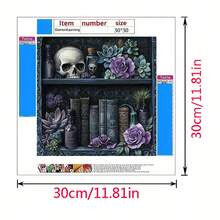 Kit de Pintura de Diamantes - Paisaje Natural, Granja de Animales, Tema de Pintura Famosa Creativa DIY 5D de Taladro Completo, Adecuado para Decoración del Hogar y Decoración de Pared, Opción Perfecta para Vacaciones, Fiestas y Diversas Ocasiones de Celebración - Conjuntos - Ver 3