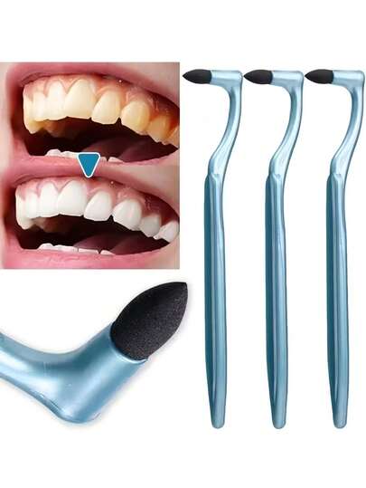 Set Pembersih dan Pemoles Karang Gigi Manual 4/3/2/1 buah - Pembersih Karang Gigi Rumahan, Pemutih Gigi, Alternatif Benang Gigi, Mencegah Bau Mulut, Tanpa Listrik, Cocok untuk Kamar Mandi. Model Acak, Warna Acak