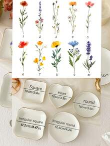 Personalized Birthday Floral Jewelry Dish_Custom Watercolor Flower Ring Dish_Christmas Gift_Wedding Bridesmaid Gift_Birthday Jewelry Tray - Multicolor 1 - View 3