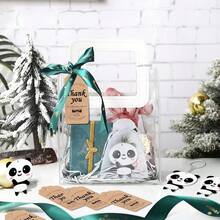 12 Sets Cute Panda Party Favors Including Keychains And Thank You Tags, Great For Panda Lovers, Animal Theme Birthday - Multicolor - View 7