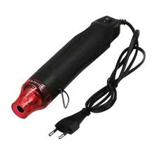 Pistola de calor de temperatura ajustable, pistola de calor eléctrica especial para embalaje de automóviles y soldadura, soplador de tubos termorretráctiles y película para bricolaje, pistola de calor. - Negro - Ver 1