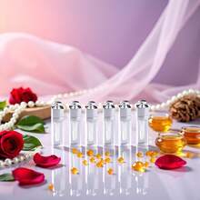 WLngtv 6 Pcs Clear Lip Gloss Tubes, 3ml, Empty Lip Gloss Tubes Containers Clear Refillable Lip Balm Bottles Transparent Mini Lipstick Containers For - White - View 3