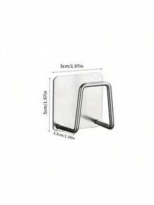 1pc Stainless Steel No-Drill Sink Sponge Holder - Self-Adhesive Kitchen Drain Rack With Drainage Mesh, Suitable For Sponges, Brushes, Dish Soap, Gifts, Wall-Mounted Paper Towel Holder, Bathroom Storage Rack, Stainless Steel Sponge Holder, Wall-Mounted Plastic Wrap Holder, Kitchen Sink Accessories - View 12