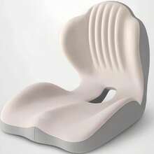 One-Piece Memory Foam Seat Cushion, Ergonomic Design, Enhanced Back Support, Breathable Hollow Structure, Suitable For Office Chairs, Hip Shaping Cushion, Relieves Long-Sitting Fatigue, Applicable To Multiple Scenarios - Multicolor - View 14