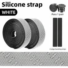 VXM Anti-Slip Shock-Absorbing Silicone Handlebar Tape, Comfortable Grip, Road Bike Handlebar Tape, Multiple Colors - Multicolor - View 11