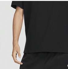Nike New Season Men's Versatile Lightweight Printed Basketball Casual Sports Short Sleeve T-Shirt FZ8082-010 - Black - View 5