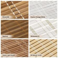 Cordless Bamboo Roman Shades – Light-Filtering Natural Window Blinds, Easy Roll-Up Design For Living Room, Bedroom & Office, -Friendly Woven Bamboo Texture, Adjustable Height, Smooth Operation, Neutral Warm Tone, Soft Light Diffusion, Simple Moder - Ceylon Light Rus - View 3