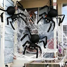 5 Sets DIY Balloon Decoration Spider-Shaped Realistic Balloon Material Packaging Wall Decor, Halloween Party Decoration Supplies - Balloon Set - View 4