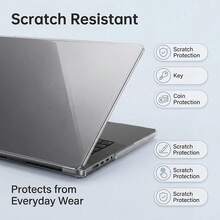MacBook NEO 透明保護殼，耐用塑膠硬殼保護套，適用於 Air 與 Pro - 查看 6