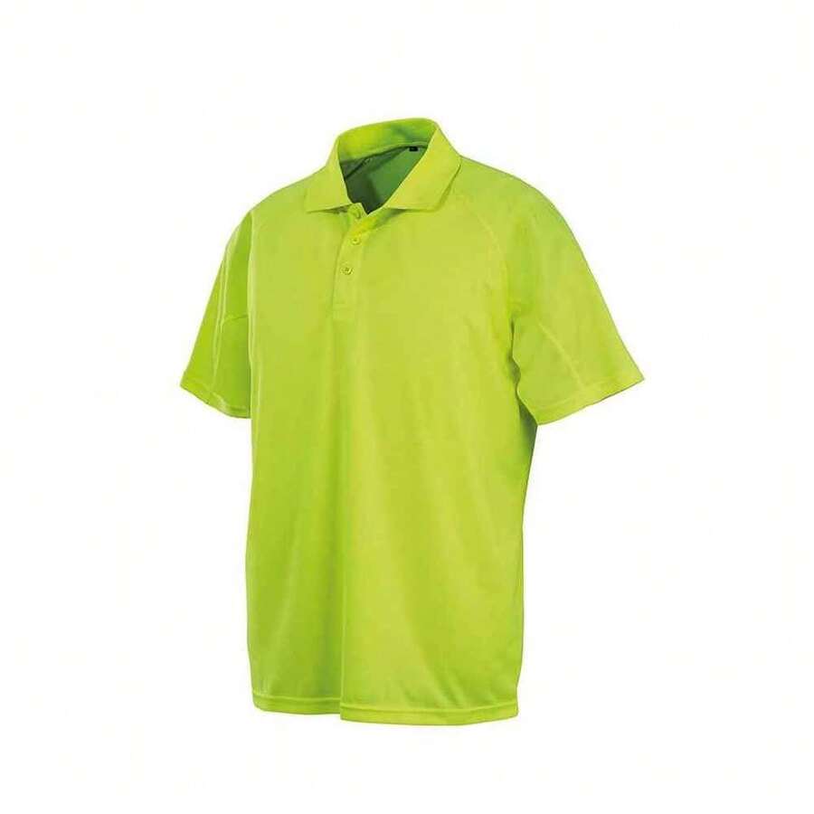 Spiro Womens/Ladies Performance Aircool Polo Shirt - Flo Yellow - View 1