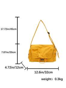 Men's Fashion Casual Large Capacity One Shoulder Crossbody Messenger Bag - Multicolor - View 11
