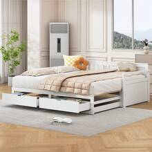 Sofa Bed Frame Multifunctional 90x190 Pine - 白色 - 查看 1