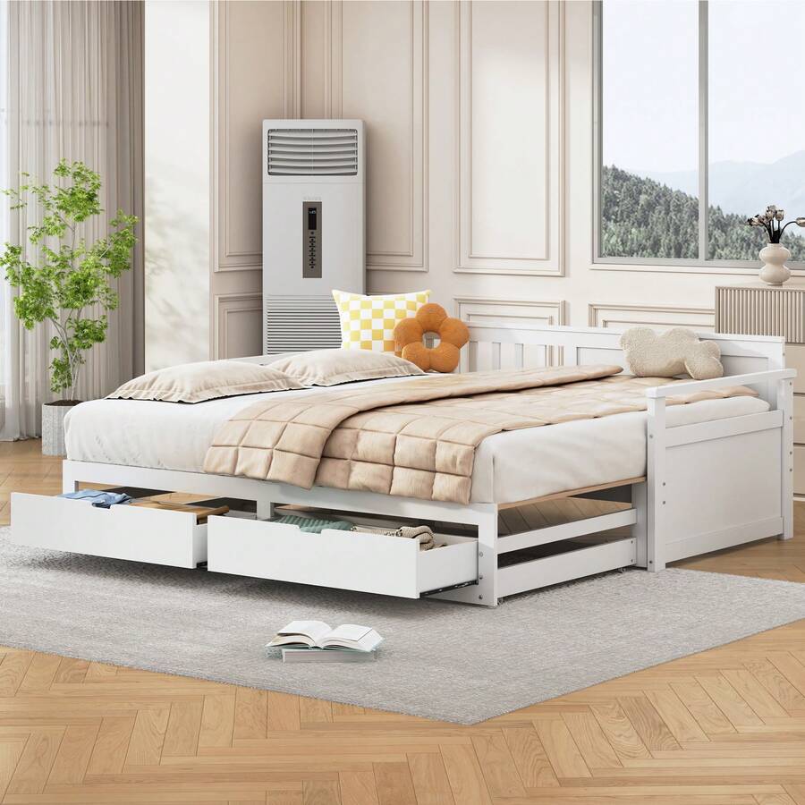 Sofa Bed Frame Multifunctional 90x190 Pine - 白色 - 查看 1