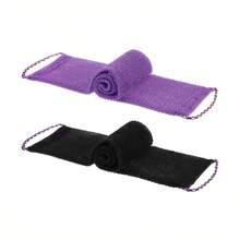 African Mesh Long Back Exfoliating Bath Towel Double Sided Gentle Rough Skin Scrubber Hanging Strap Shower Loofah For Daily Use - Multicolor - View 12