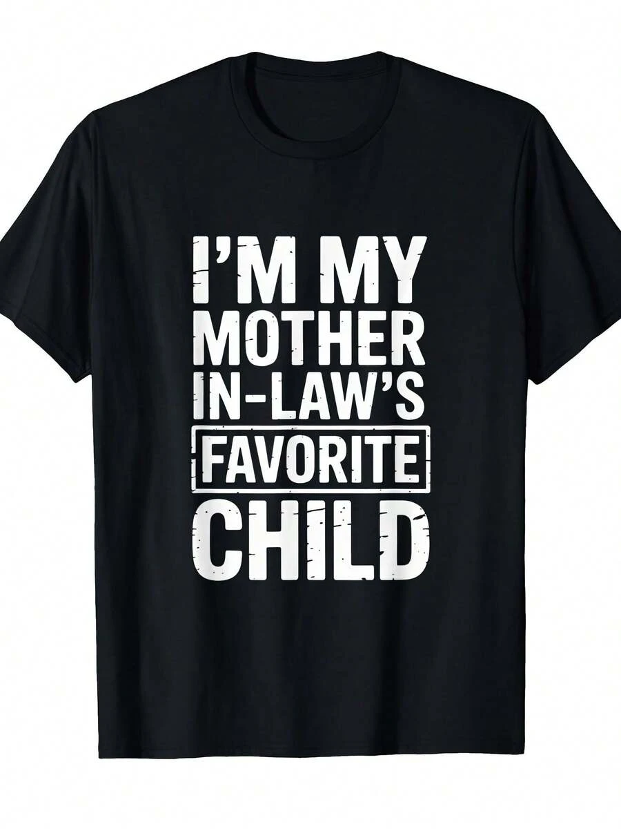 Camiseta unisex para adultos con cita de suegra, algodón suave, camiseta de algodón unisex para vacaciones - Negro - Ver 1