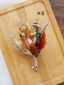 1/2/6/12/20pcs Boho Mini Artificial Flower Bouquet Set, Small Vase Tabletop Floral Decor, Envelope Gift Box Ornaments - Multicolor - View 22
