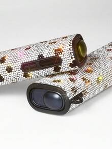 BLBLBL 1 SET (Protective Case + Replacement Tool) Multi-Color Spotted Pattern Luxury 360° Sparkling Rhinestone Handmade Large Hole Lanyard Electronic Cigarette Protective Case Accessory FOR IQOS ILUMA I ONE, Compatible With ILUMA ONE, Better Effect In Lighting Scenarios, Suitable As A Gift For Friends. - Diamond Version - View 4