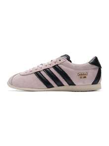 女款休閒鞋 Adidas ANFU 輕量日常舒適休閒鞋復古薄底 T 型鞋頭鞋款 KJ3955 - 淺粉/黑色/乳白色 - 查看 5