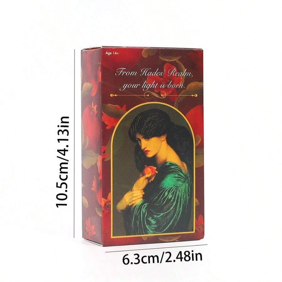 Tarof Of Persephone's Garden 塔羅占卜遊戲卡牌派對遊戲 - 酒紅色 - 查看 1