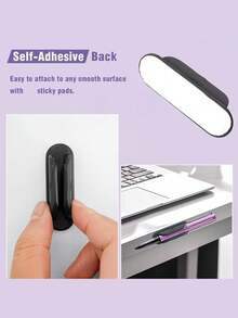 1pc Silicone Self-Adhesive Pen Holder, Can Be Used To Organize Markers On Desk, Notebook, Wall Or Clipboard, Reusable, Suitable For Teachers, Applicable For Classroom, Office And School - Multicolor - View 5