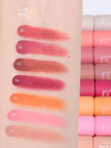 Rom&nd Romand COLOR LIP MATTE 01 PEACH PUFF 柔霧慕斯啞光唇彩，絲滑疊擦持久，輕巧便攜唇妝，適合新手，K-Beauty 韓系彩妝，Olive Young，禮品 8g/0.28oz - 01 PEACH PUFF - 查看 5