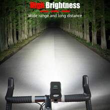 1pc Black ABS Dual LED Bike Front Light USB Rechargeable Power Indicator Super Bright Bicycle Headlight For Night Cycling Mountain Road Bike Riding Lighting - Headlamp - View 6