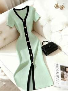 Women Short Dresses - 明茲格林 - 查看 1