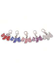 Bling Pet ID Tag For Dogs - Customizable With Name & Contact Info, Cute Puppy Collar Accessory, Anti-Lost Identification Tag For Small/Large Dogs - Multicolor - View 8