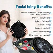 New Silicone Foldable Ice Facial Basin With Built-In Ice Slot, Silicone Ice Bath Bowl For Cold Soak Ice Therapy Face Soaking - Multicolor - View 5