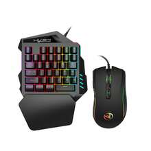 HXSJ Bàn phím chơi game một tay màng 35 phím màu sắc, nhỏ gọn & di động, kèm giá đỡ điện thoại từ nhà sản xuất - Xem 3