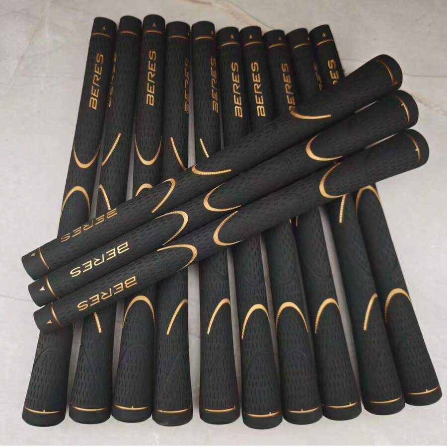 13 Golf Grips With Massage Anti-Slip Texture, Golf Accessories, Standard Medium Black 60R Grip, HONMA Beres - Black - View 1