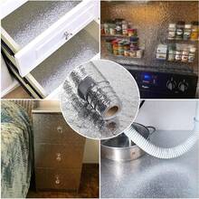 1 Roll Kitchen Wallpaper, Self-Adhesive Waterproof Countertop Cabinet Renovation Sticker - Solid Color - View 3