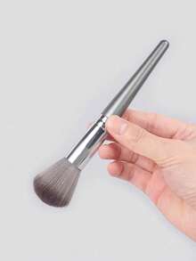Random 2/4/7pcs First Sight Makeup Brushes Soft Bristle Eyeshadow Brush Powder Brush Blush Brush Foundation Brush Makeup Tools - Silver - View 5