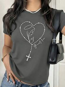 Women T-Shirts - Dark Grey - View 2
