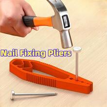 1/2pcs/1set Nail Punch | Non-Slip Joint Pliers, Finger Protection, Portable Nail Fixing Tool, Home Essential - Multiple Styles - View 5