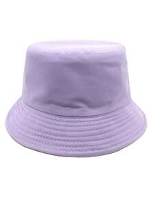 1pc Solid Color Summer Minimalist Versatile Men's Bucket Hat, Men's Outdoor Casual Sun Protection Fishing Hat - Solid Color - View 8