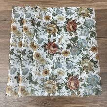 10/20/25/50 Blatt Vintage Garten Muster Seidenpapier, geeignet für DIY Basteln, Partygeschenke, Blumenstrauß Verpackung, Kleidung Verpackung und Geburtstagsgeschenk Dekoration - Stil 1 - Übersicht 6