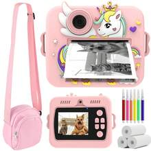 Kids Camera Toy, Instant Camera For Children, Birthday Gift For Girls 3-12 Years Old, Can Record Video, Doodle Photos, Fun Interactive, Comes With Exquisite Gift Box, Ideal Toy For Kids, Back To School Gift, Christmas Gift - Pink - Multicolor - View 19