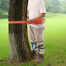 Blue Tree Climbing Spike Set Adjustable Pole Climbing Gear Kit W/Safety Belt Portable - Default - View 10