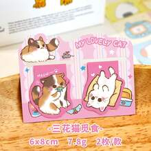Cute Cat Magnetic Bookmark Set, Double-Sided Cartoon Page Markers, Japanese Style Adorable Reading Accessories, Student Study Supplies And Book Lover Gifts - C - View 9