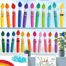 Dopamine Rainbow Cartoon Funny Smiling Face Crayon Drawing Window Sticker, Double-Sided PVC Static Adhesion Glass Decal, Suitable For Back To School Season Classroom, Kindergarten, Bedroom, Study Room And Home Decor - Multicolor - View 4