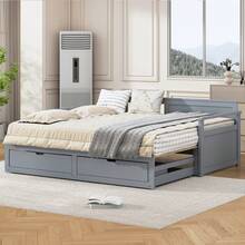 Sofa Bed Frame Multifunctional 90x190 Pine - 灰色 - 查看 2