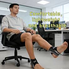 1pc Ankle Support Brace, Sprain Prevention Ankle Guard, Basketball Football Sports Protective Sleeve, Running Ankle Joint Support For Women And Men - Multicolor - View 5